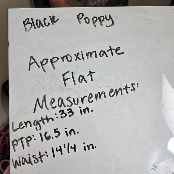 Black Poppy Babydoll Fit & Flare Girly Lightweight Romantic Mini Dress Sz Small - Picture 10 of 10